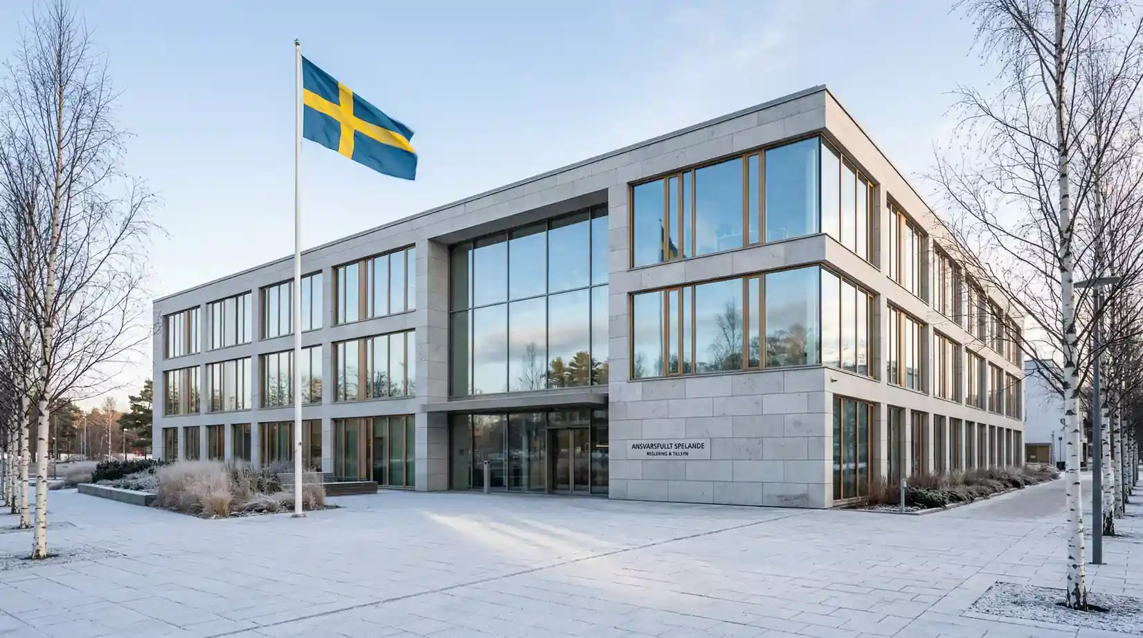 Spelinspektionens logotyp och ansvarigt spelande symboler i Sverige